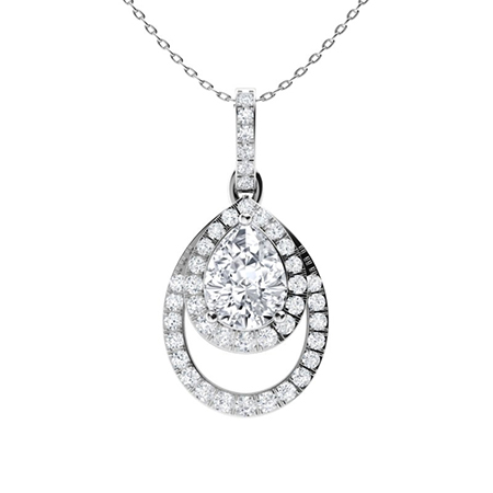 Tryssa 0.15 Carat Natural Diamond 3 Prong  Necklace