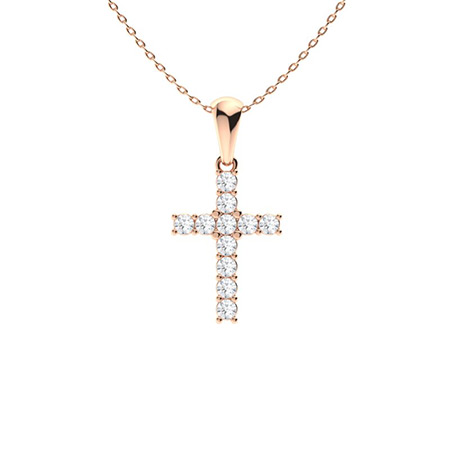 Parya Natural Diamond 4 Prong  Necklace