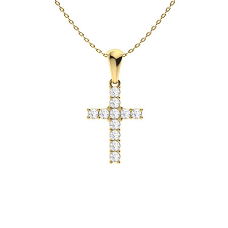 Parya Natural Diamond 4 Prong  Necklace