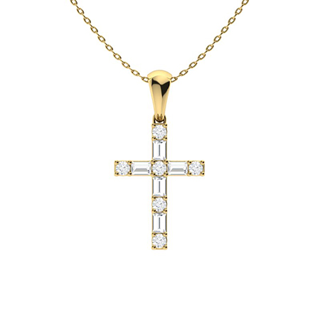 Payoda Natural Diamond 4 Prong  Necklace