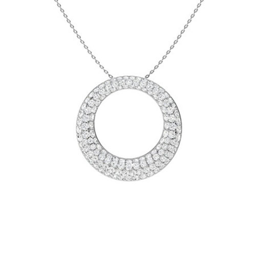 Pholma 0.15 Carat Natural Diamond Pave Set  Necklace
