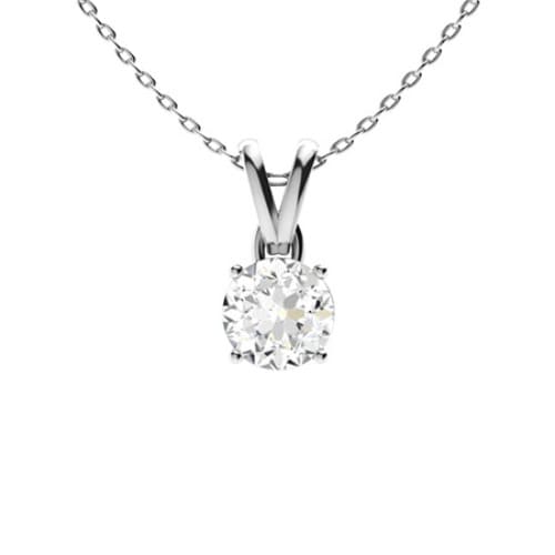 Verity Moissanite 4 Prong  Necklace