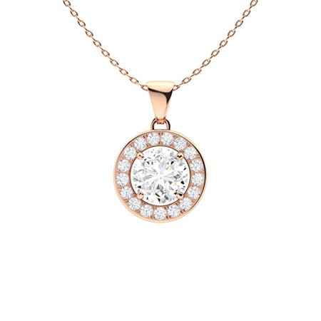 Vionna Moissanite 4 Claw Set  Necklace