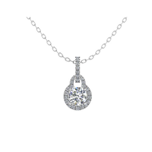 Tien 0.25 - 1.50 Carat Natural Diamond  Necklace