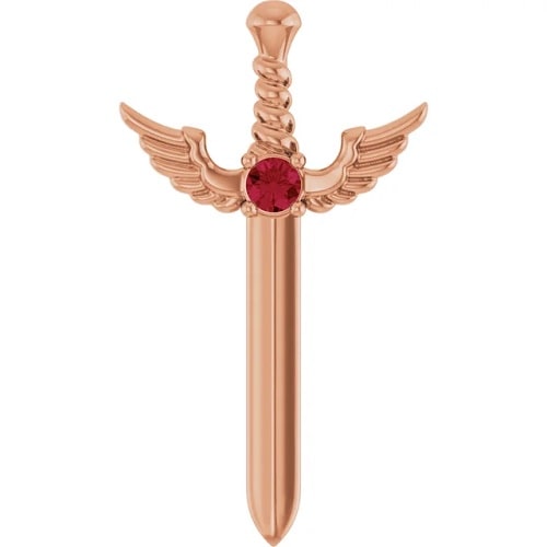 Parmindar Natural Ruby 4 Prong  Necklace
