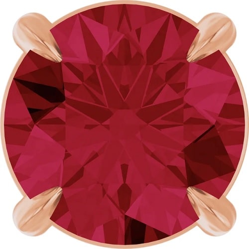 Philis Natural Ruby 4 Claw Set  Necklace
