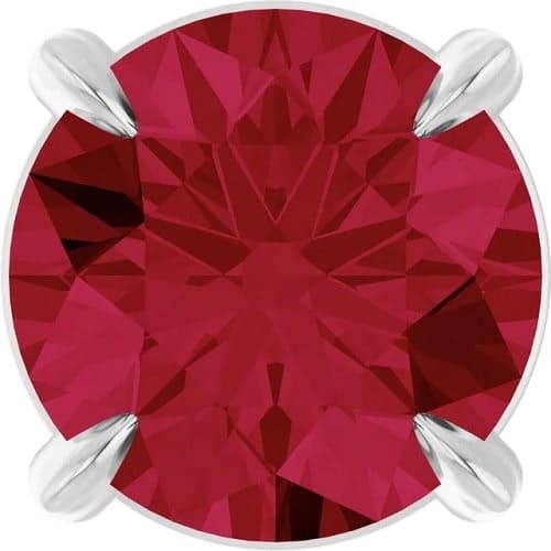 Philis 1.05 Carat Natural Ruby 4 Claw Set  Necklace