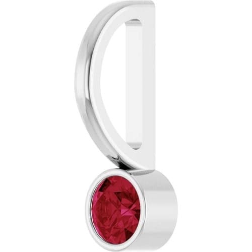 Pauravi 0.15 Carat Natural Ruby Bezel Set  Necklace