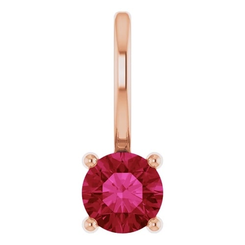 Pehr Natural Ruby 4 Prong  Necklace