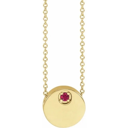 Parry Natural Ruby 4 Prong  Necklace