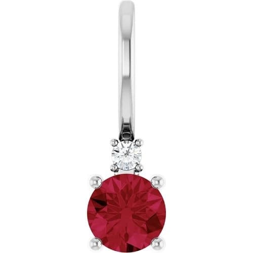 Pennilyn Natural Ruby 4 Prong  Necklace