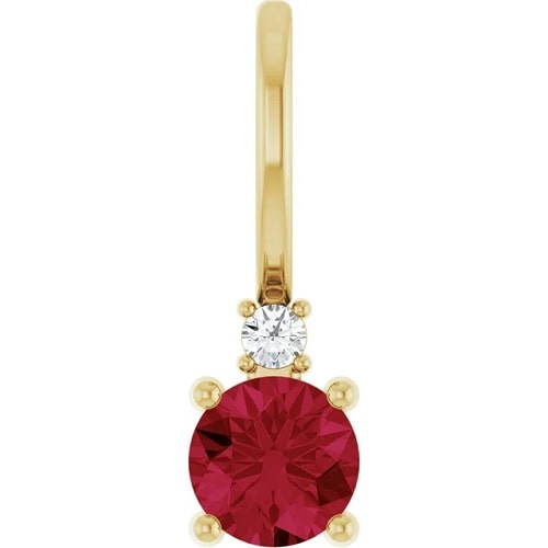 Pennilyn Natural Ruby 4 Prong  Necklace