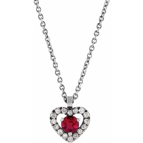 Payoja 0.16 Carat Natural Ruby 3 Prong  Necklace