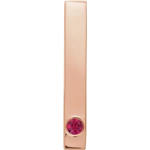 Parthivi Natural Ruby Bezel Set  Necklace