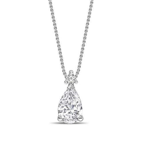 Triona 0.50 - 2.00 Carat Natural Diamond 3 Prong  Necklace
