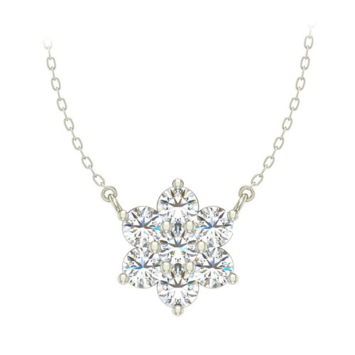 Timbre 0.10 Carat Natural Diamond Prong Set  Necklace