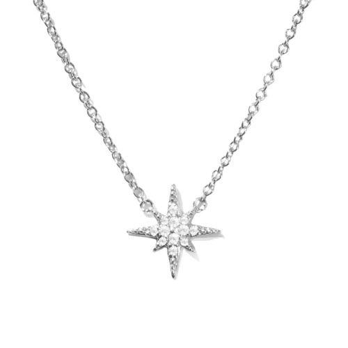 Tsega 0.17 Carat Natural Diamond Pave Set  Necklace