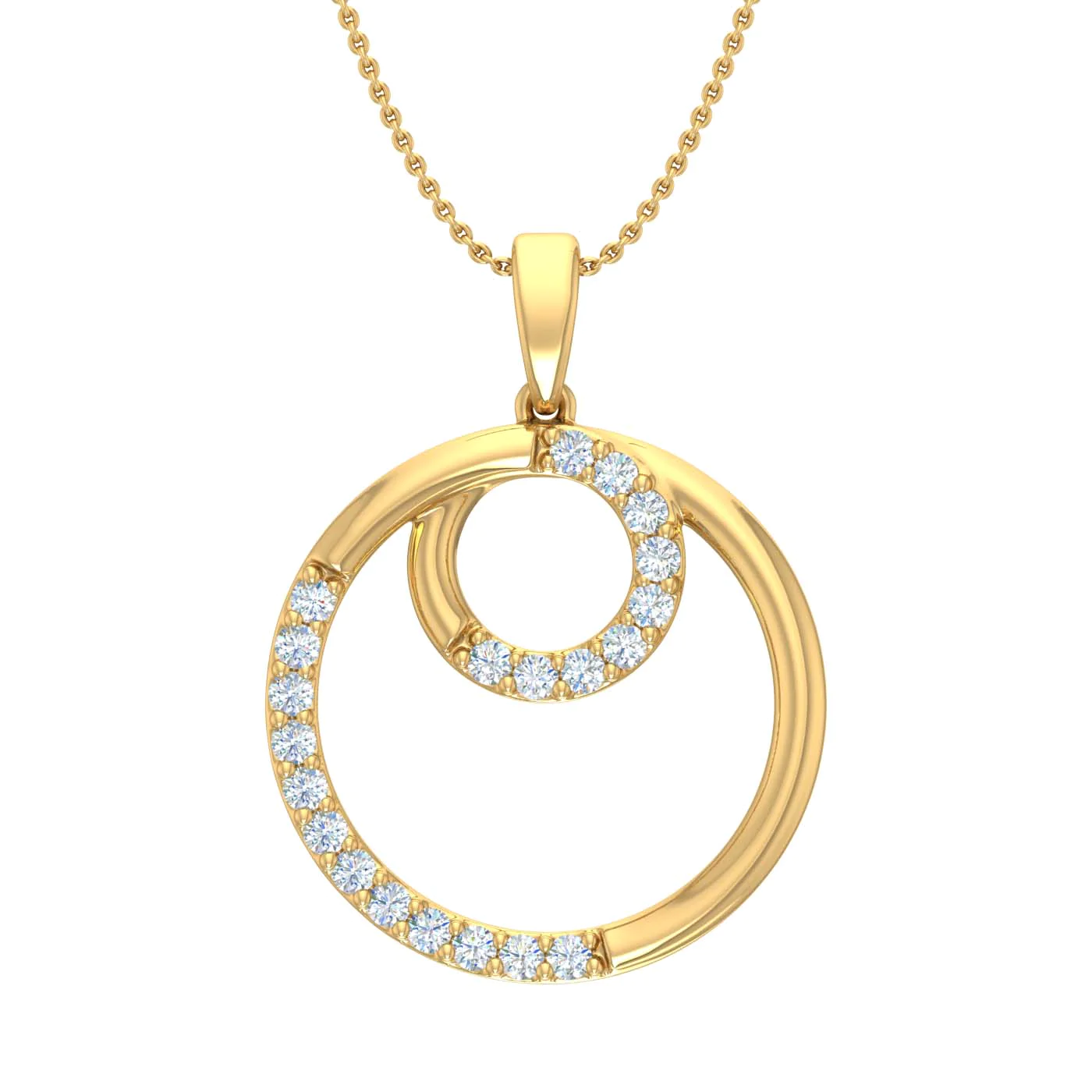 Peleilah Natural Diamond Shared Prong  Necklace