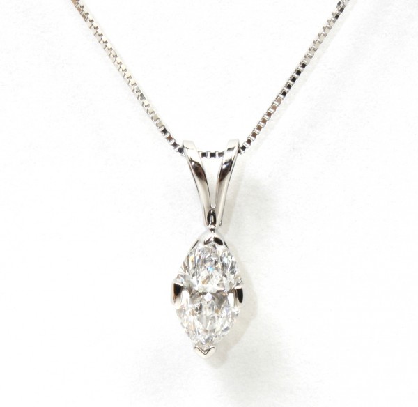 Marquises Style 4 Prong Setting Diamond Pendant
