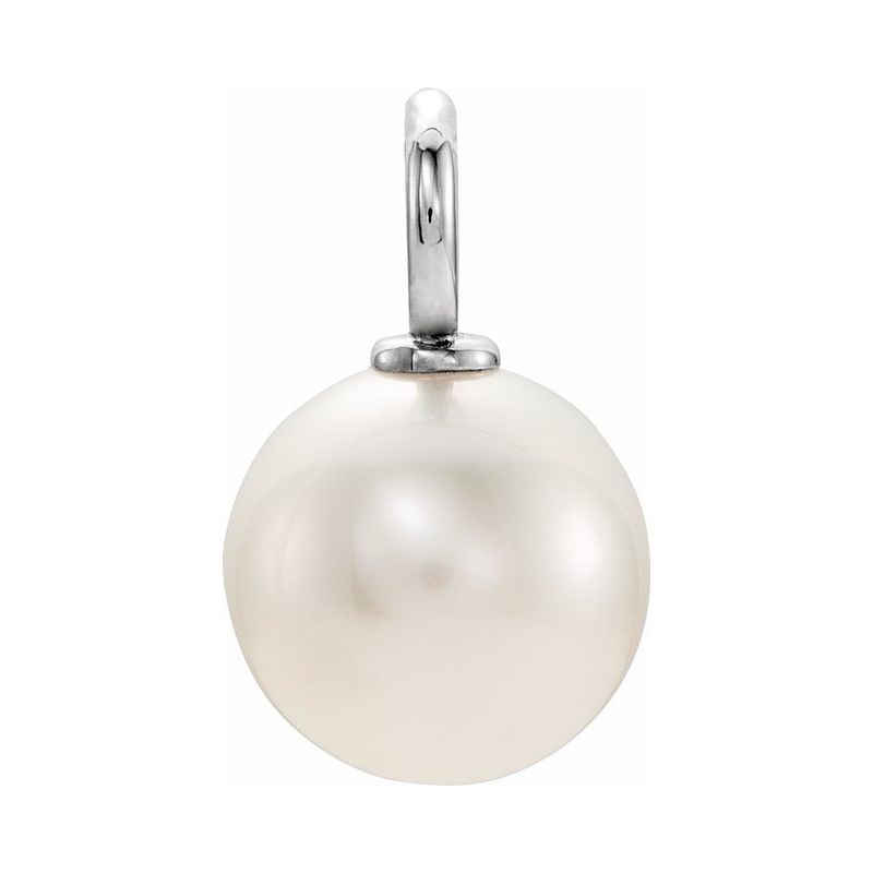 6.00 MM Round Fresh Water Pearl Pendant 