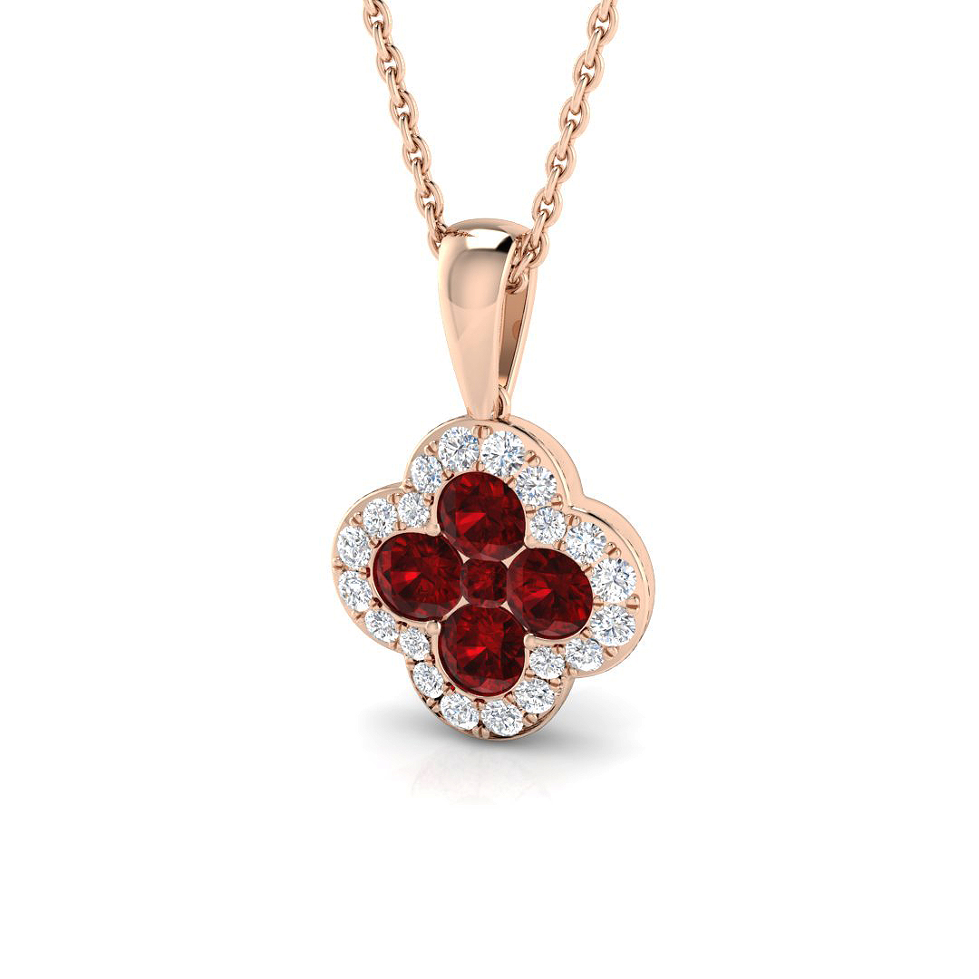 Esmeia Lab Grown Ruby  Necklace