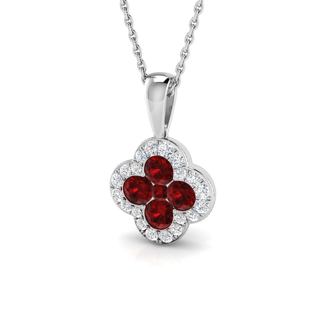 Esmeia Lab Grown Ruby  Necklace