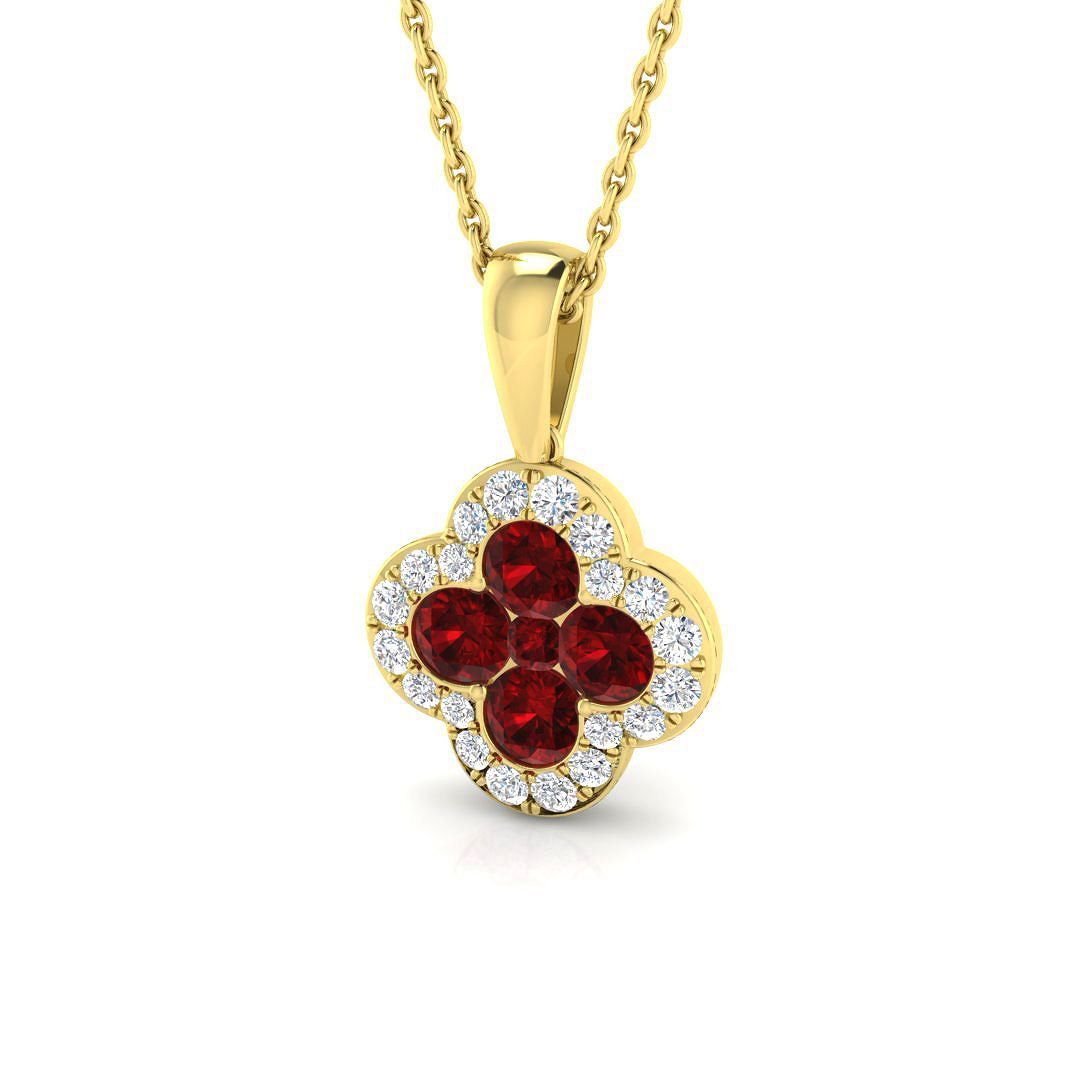 Esmeia Lab Grown Ruby  Necklace
