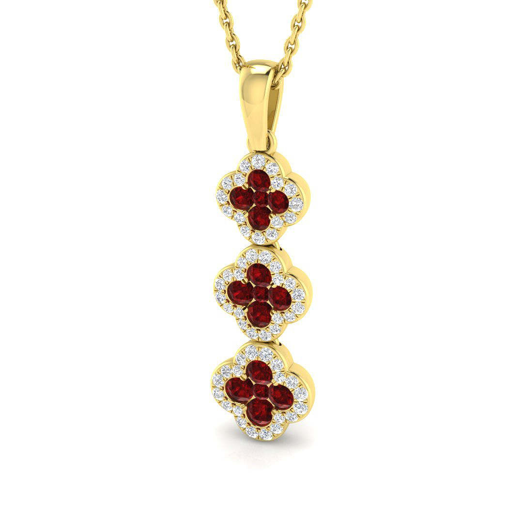 Esmeia Natural Ruby  Necklace