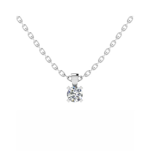 Taylee Natural Diamond 4 Prong  Necklace