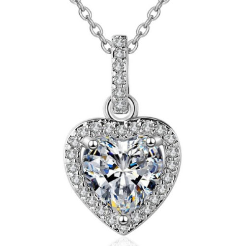 Tejal 0.50 - 0.85 Carat Natural Diamond 3 Prong  Necklace