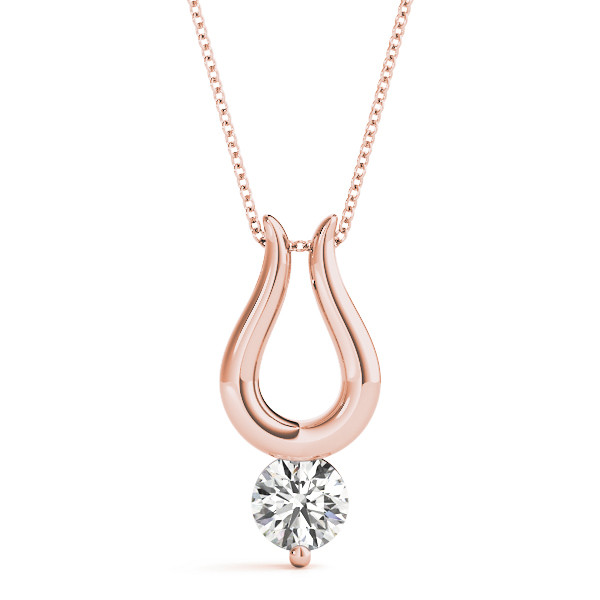 Rili Natural Diamond Prong Set  Necklace