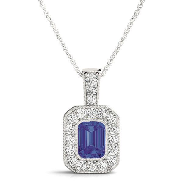 Pariyat 0.65 Carat Blue Sapphire Bezel Set  Necklace