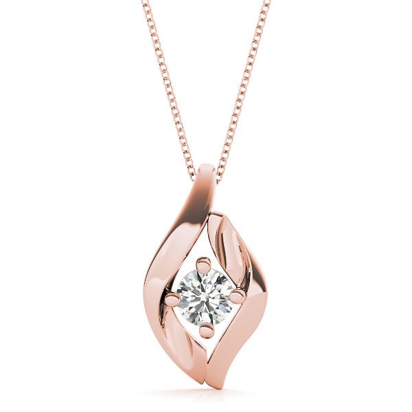 Risica Natural Diamond 4 Prong  Necklace