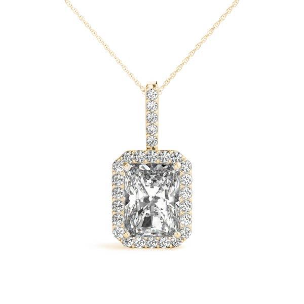 Tena Lab-Created Diamond 4 Prong  Necklace