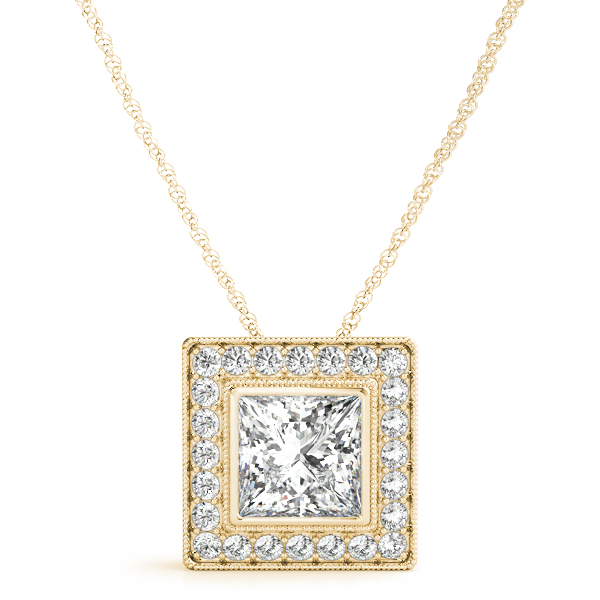 Tatiyana Lab-Created Diamond Bezel Set  Necklace