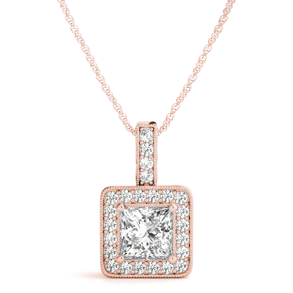 Tion Lab-Created Diamond 4 Prong  Necklace