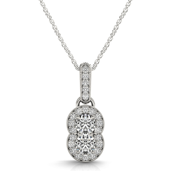 Jackson Natural Diamond Prong Set  Necklace