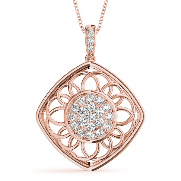 Orson Natural Diamond Pave Set  Necklace