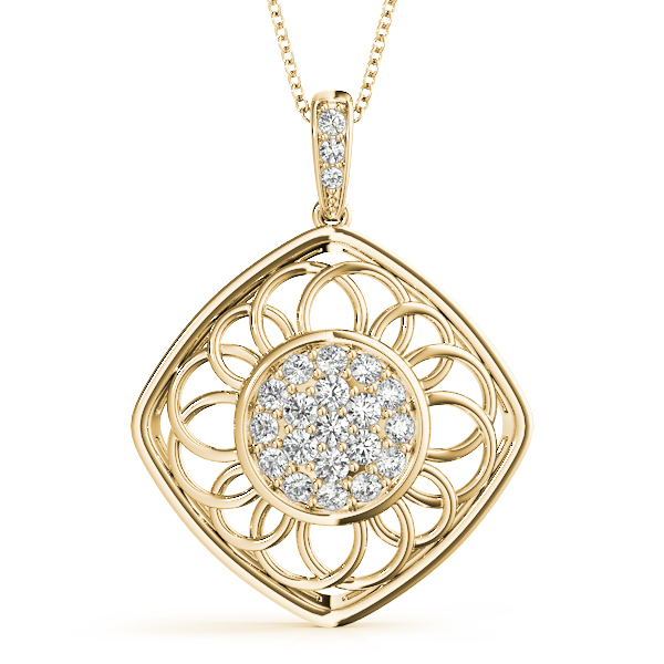 Orson Natural Diamond Pave Set  Necklace