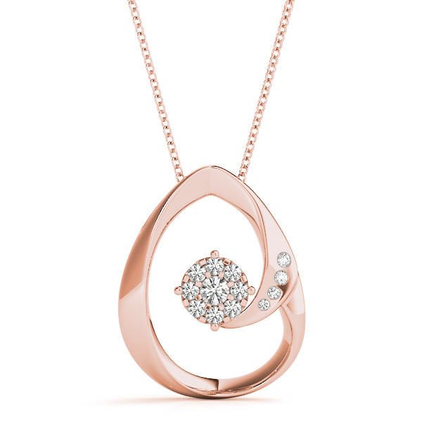 Adrian Natural Diamond Prong Set  Necklace