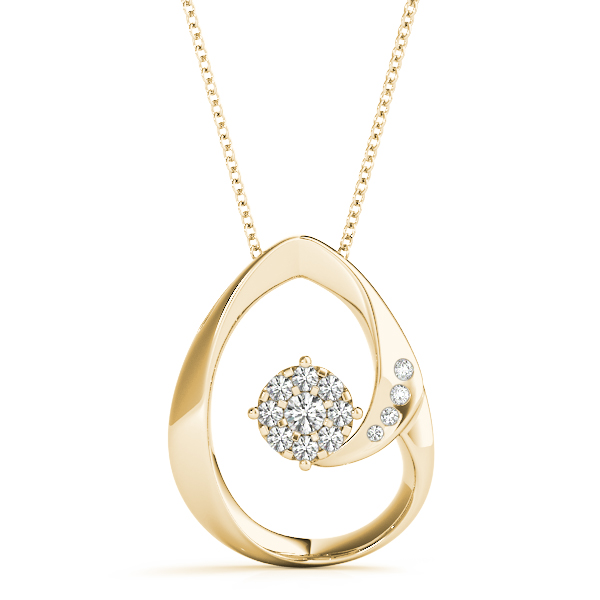 Adrian Natural Diamond Prong Set  Necklace