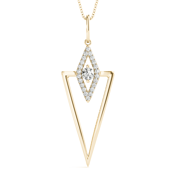 Billy Natural Diamond Prong Set  Necklace