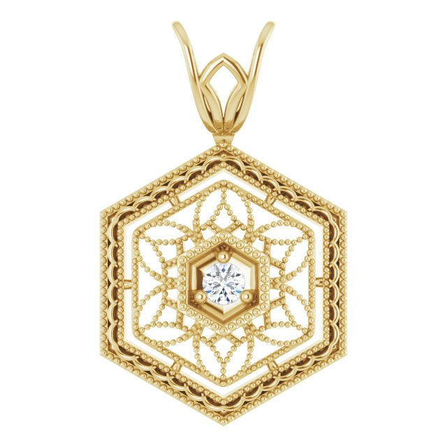 Tristine Natural Diamond 3 Prong  Necklace