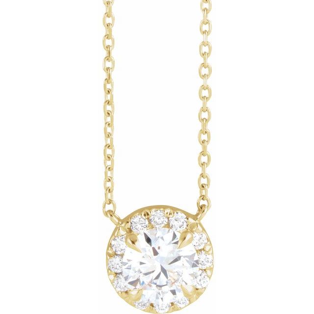 Jebita Natural Diamond 4 Prong  Necklace