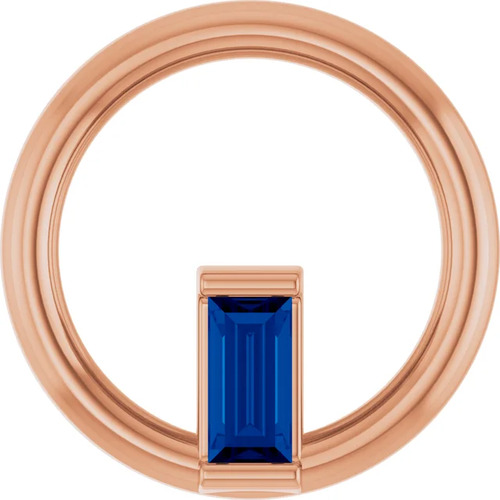 Priskilla Blue Sapphire Bezel Set  Necklace