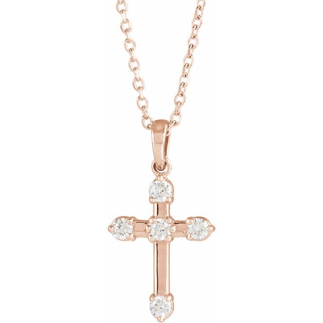 Elcy Natural Diamond Prong Set  Necklace