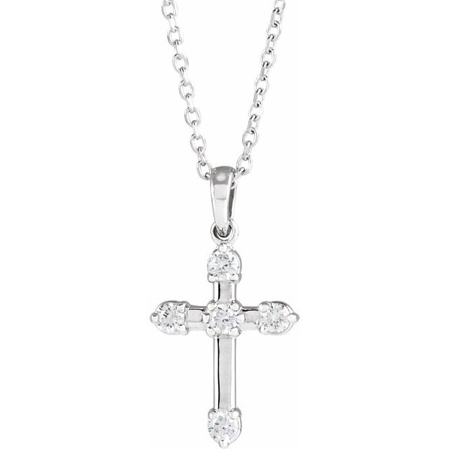 Elcy Natural Diamond Prong Set  Necklace
