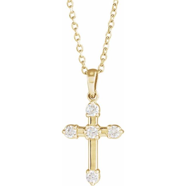Elcy Natural Diamond Prong Set  Necklace