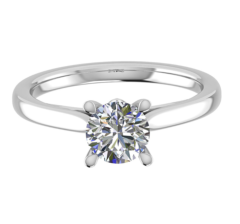 Caila Natural 4 Prong  Diamond Ring