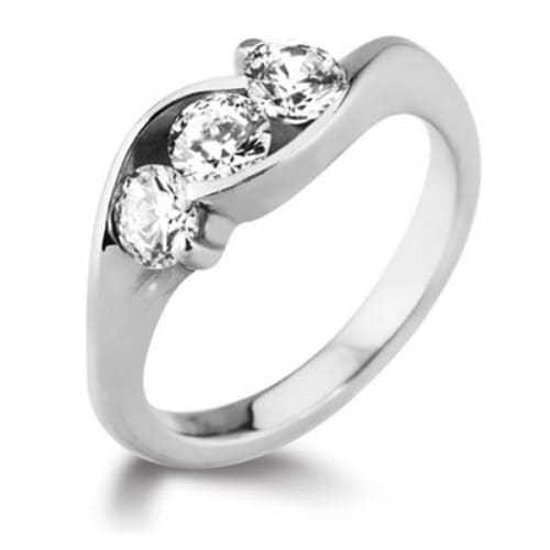 Dustee 0.30 - 3.00 Carat Natural Tension  Diamond Ring
